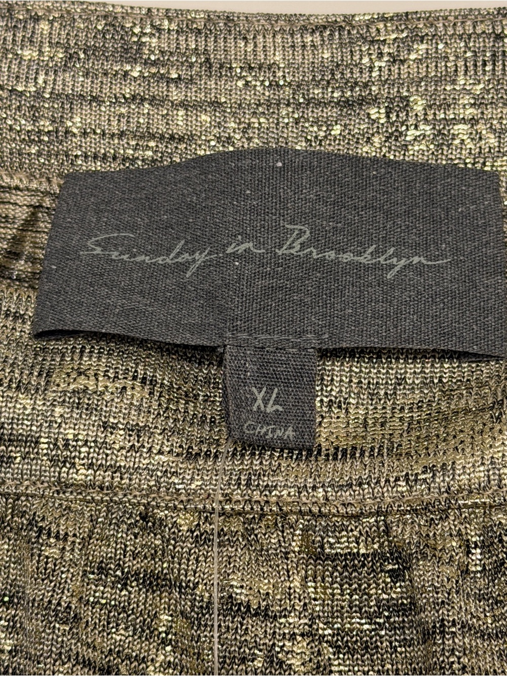 Anthropologie Sunday in Brooklyn Gold XL Becca Tiered Ruffle Tank Top - Picture 4 of 9